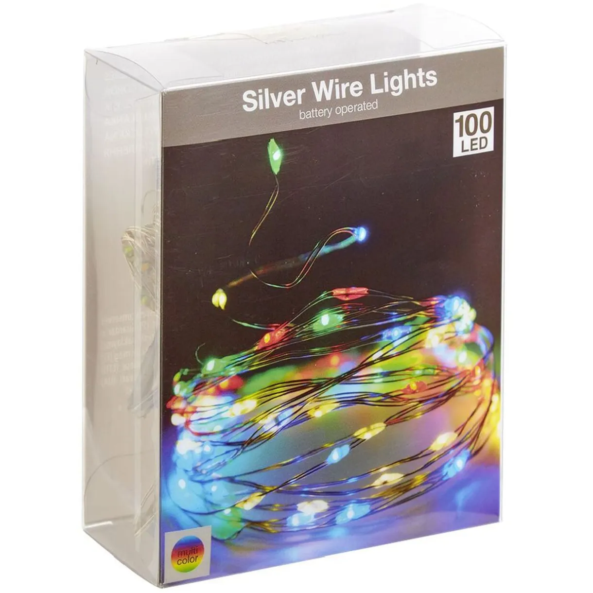 Guirlande électrique fil cuivre 100microLED 5m d'éclairage multicolore < Gifi Discount