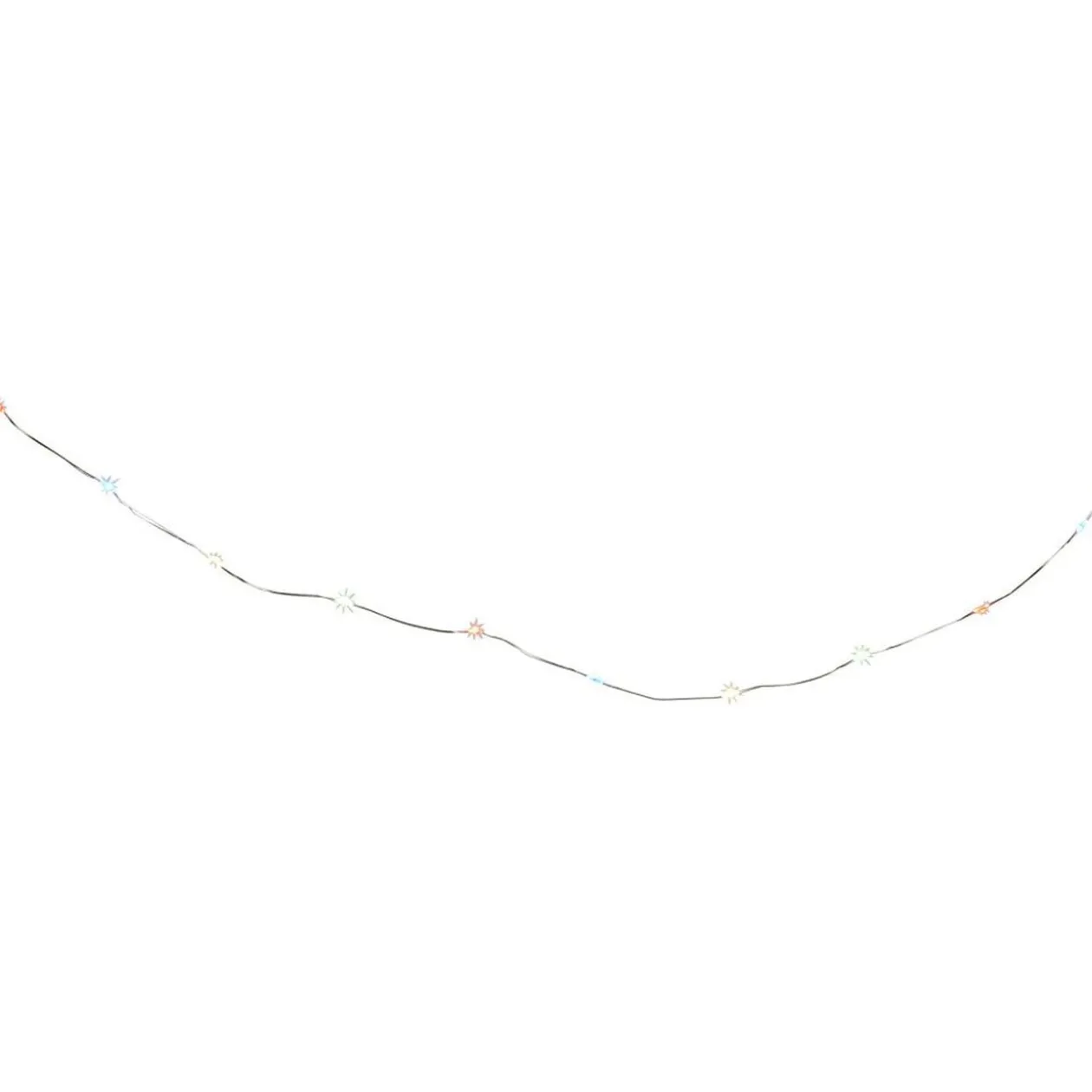 Guirlande électrique fil cuivre 20 microLED 1m d'éclairage multicolore