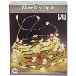 Guirlande électrique fil cuivre 100microLED 5m d'éclairage blanc chaud < Gifi Online