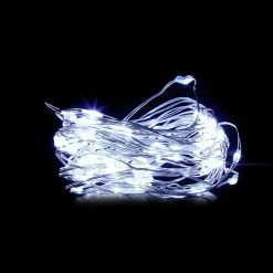 Guirlande électrique fil cuivre 100microLED 5m d'éclairage blanc froid < Gifi Online