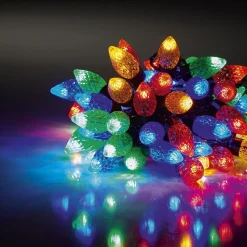 Guirlande électrique 100 Led forme Fraise Multicolore 9,9 m