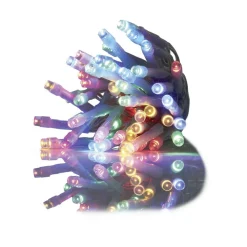 Guirlande électrique 50 LED solaire multicolore 4,9 m < Gifi New