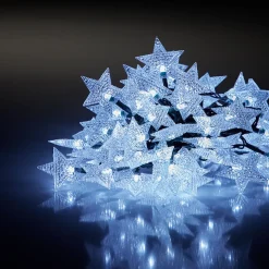 Guirlande électrique 100 Led Étoile Blanc 9,9 m < Gifi Online