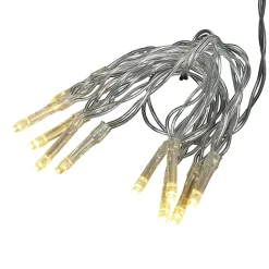 Guirlande électrique Noël intérieur 10 LED blanc chaud 1 m