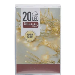 Guirlande électrique Noël intérieur 20 LED blanc chaud 2 m < Gifi Best
