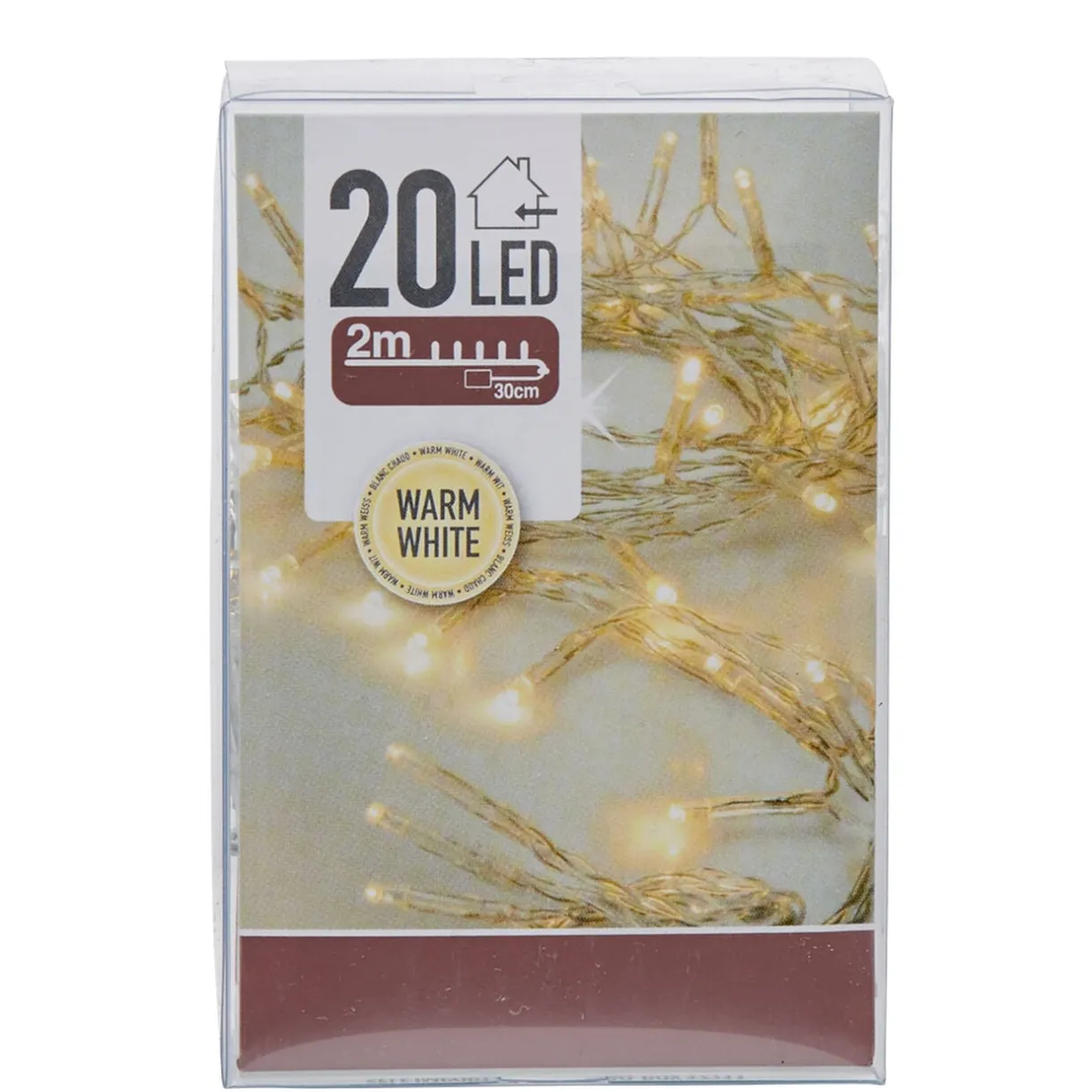 Guirlande électrique Noël intérieur 20 LED blanc chaud 2 m < Gifi Best