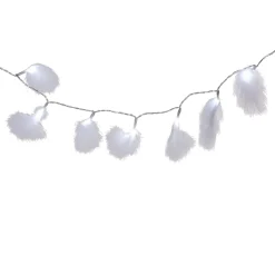 Guirlande électrique plumes lumineuses blanc fixe L. 3,9 m < Gifi Online