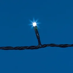 Guirlande électrique Solaire 50 Led Blanc froid clignotant 4,9 m < Gifi