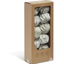 Guirlande 10 LED papier origami blanc motif nature < Gifi Online