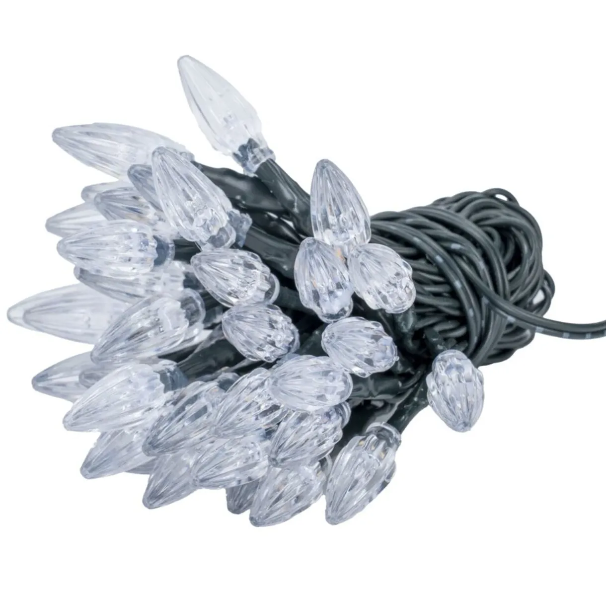 Guirlande lumineuse ampoule tulipe 40LED blanc chaud 3,9m < Gifi Discount