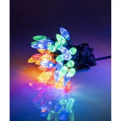 Guirlande lumineuse ampoule tulipe 40LED multicolores 3,9m