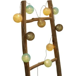 Guirlande lumineuse 10 boules beige noir bleu L165cm < Gifi Sale