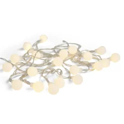 Guirlande lumineuse boules 20LED blanc chaud 2,8m