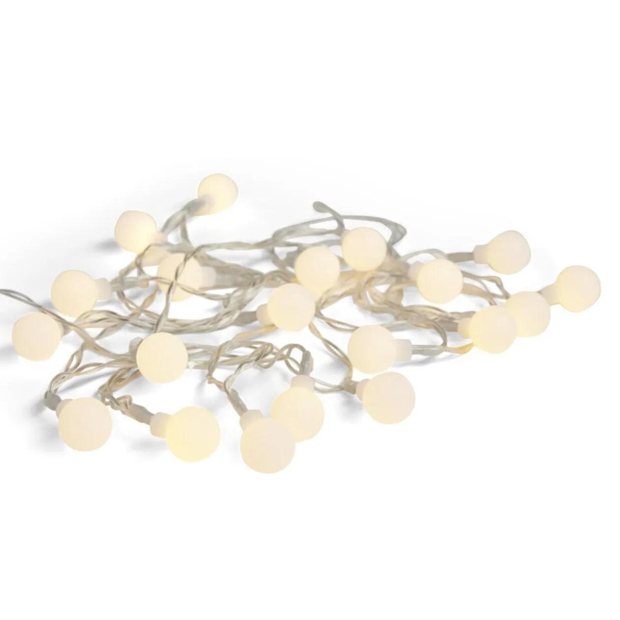 Guirlande lumineuse boules 20LED blanc chaud 2,8m