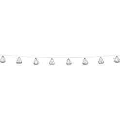 Guirlande lumineuse 10 diamants métal noir 165cm < Gifi Discount