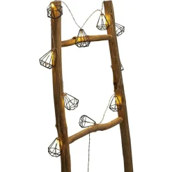 Guirlande lumineuse 10 diamants métal noir 165cm < Gifi Discount