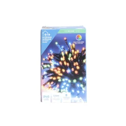 Guirlande lumineuse extérieure 24LED bleu et blanc 1,7m