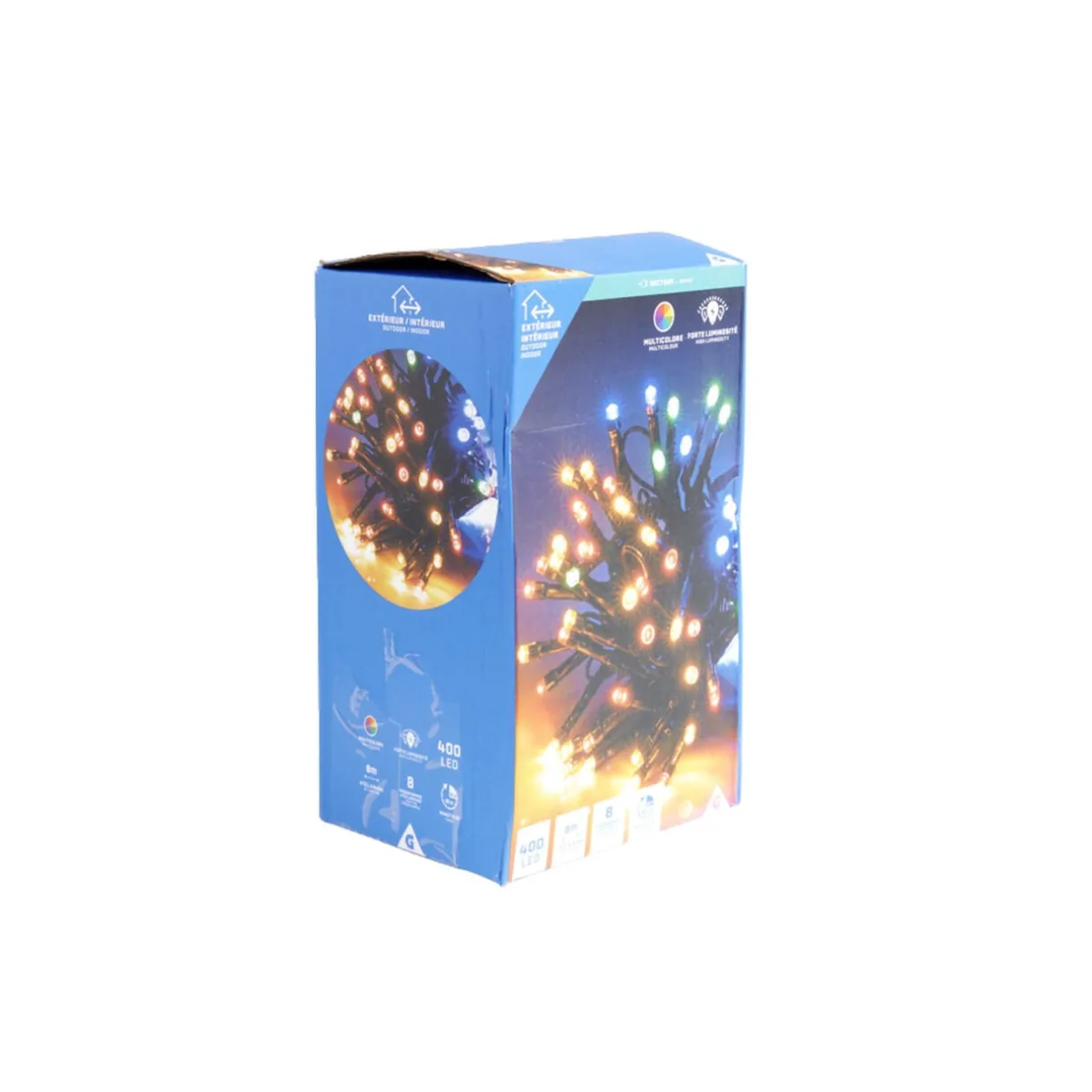 Guirlande lumineuse extérieur 400LED cluster multicolore 8m < Gifi Online