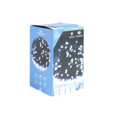 Guirlande lumineuse extérieur 200LED cluster blanc froid 4m