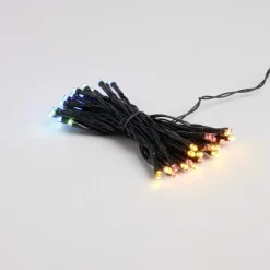Guirlande lumineuse extérieur à piles 48LED multicolores 3,5m