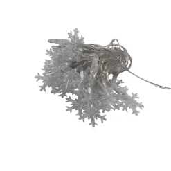 Guirlande lumineuse flocon de neige 30LED blanc chaud 2,9m