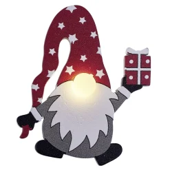 Guirlande lumineuse gnome de Noël 10LED blanc chaud 1,6m