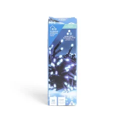 Guirlande lumineuse 30LED blanc froid/bleu clair/bleu L2,2m