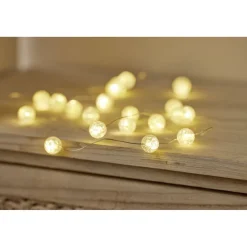 Guirlande lumineuse 20 LED blanc chaud 2,2m < Gifi