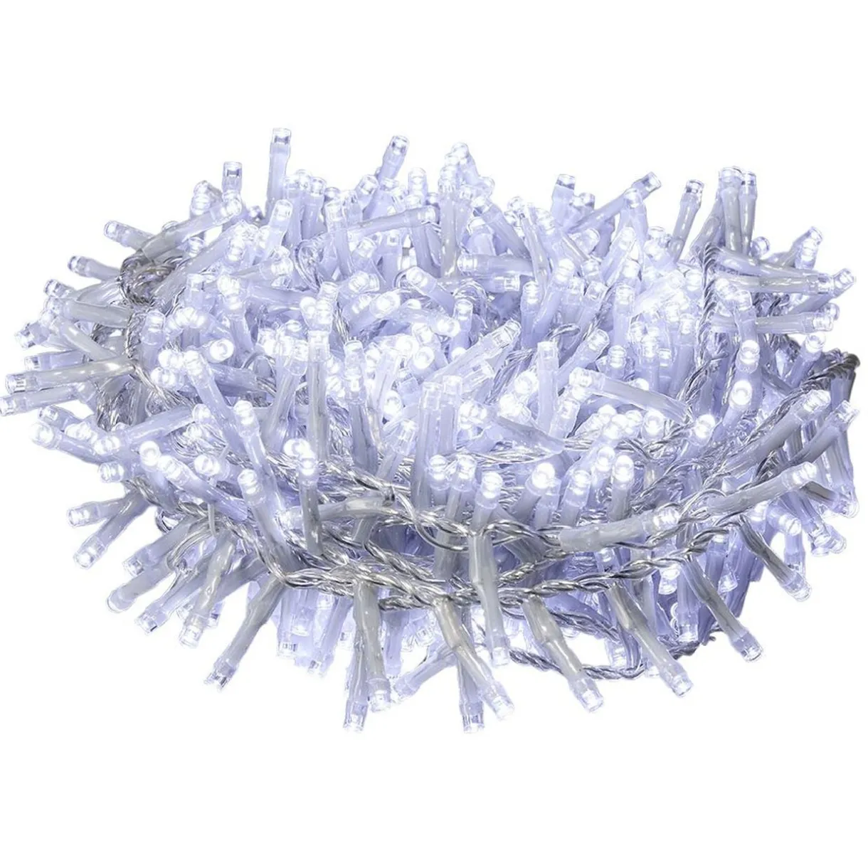 Guirlande lumineuse 700 LED cluster blanc froid fixe clignotant L.14 m < Gifi New