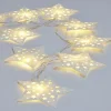 Guirlande lumineuse 10 LED étoiles blanc chaud L.1,35 m < Gifi Online
