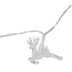 Guirlande lumineuse médaillon Noël 10LED blanc chaud 1,5m