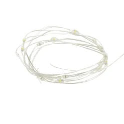Guirlande lumineuse à piles 15LED blanc chaud 1,7m