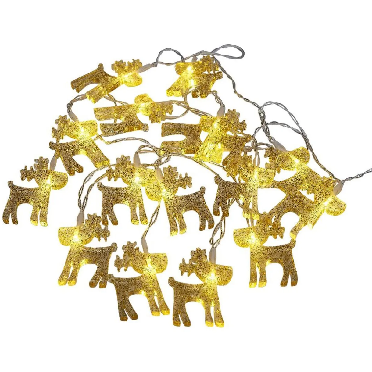 Guirlande lumineuse renne 20LED blanc chaud 2,85m < Gifi Hot