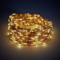 Guirlande lumineuse solaire 400 microled blanc chaud 20 m < Gifi Sale
