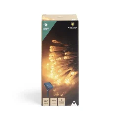 Guirlande lumineuse solaire 100LED blanc chaud 9,9m