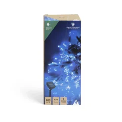 Guirlande lumineuse solaire 100LED bleu et blanc froid 9,9m < Gifi Sale