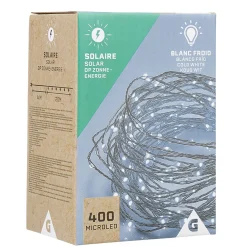 Guirlande lumineuse Solaire 400 microled Blanc froid 20 m < Gifi Sale