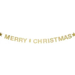Guirlande Merry Christmas dorée < Gifi