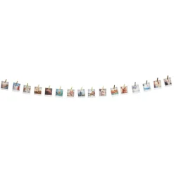 Guirlande à pinces décorative 16 clips