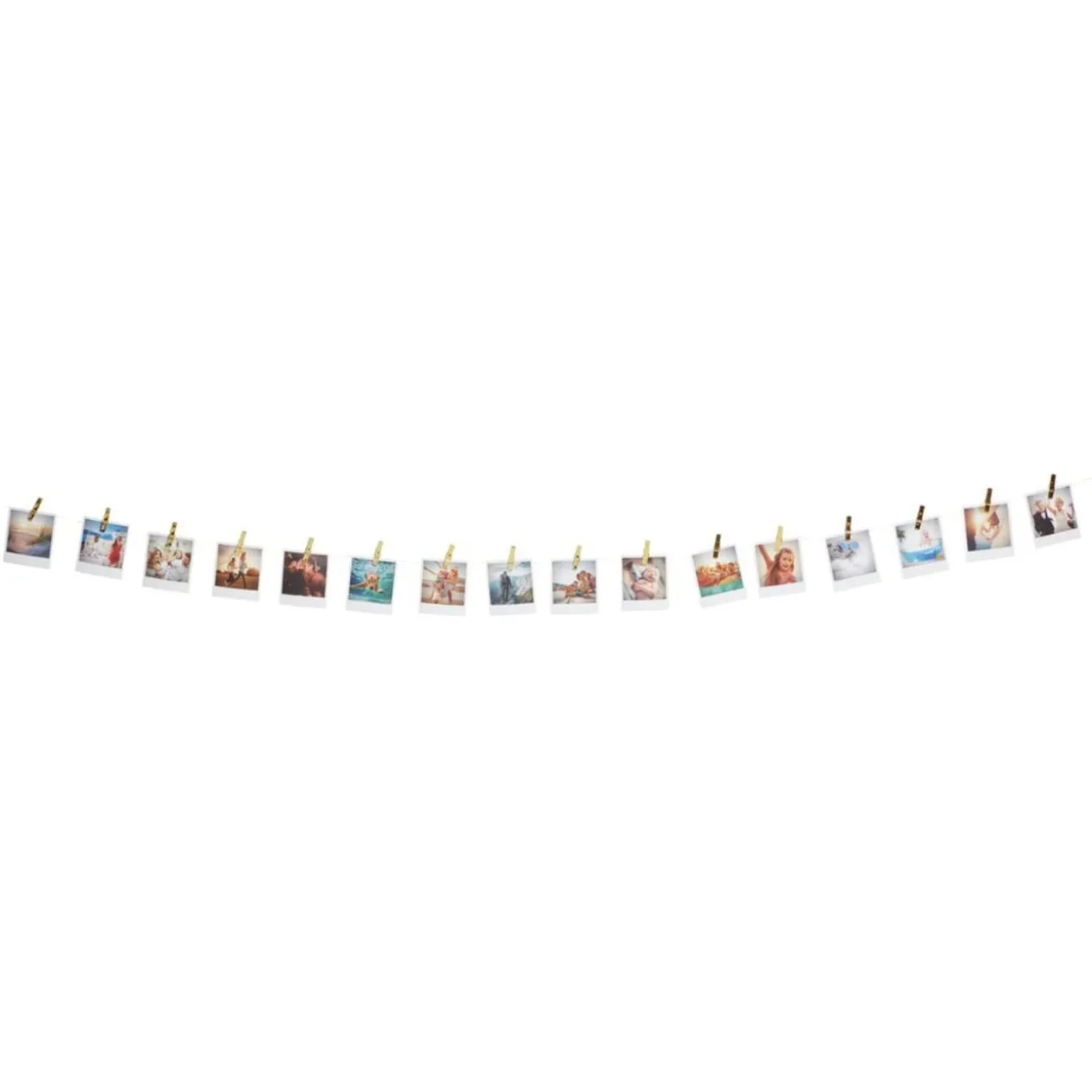 Guirlande à pinces décorative 16 clips