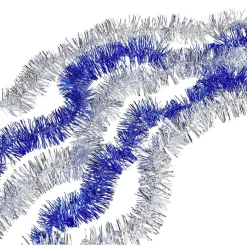 Guirlandes de Noël scintillantes argentées et bleues x5 < Gifi Best