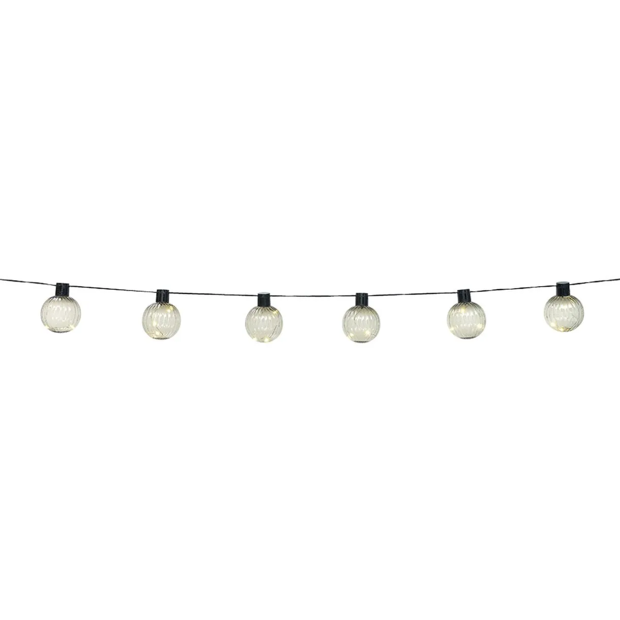 Guirlande solaire boule micro30LED blanc chaud 1,8 m < Gifi Sale