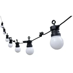 Guirlande solaire guinguette 50LED design ampoule 5,8m
