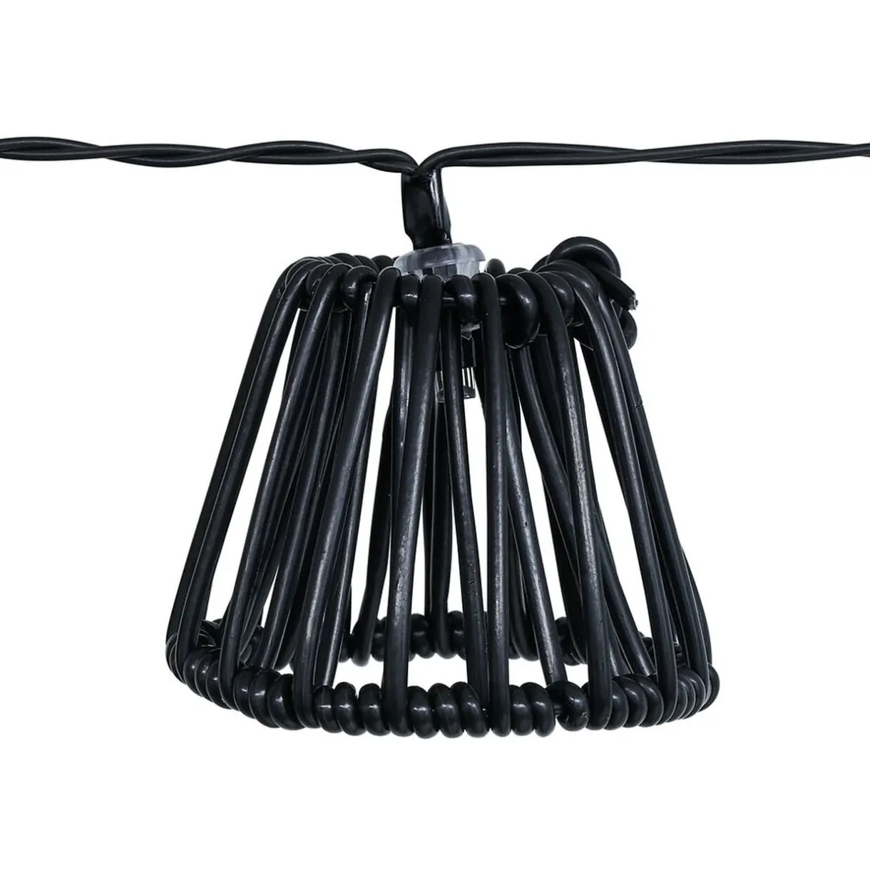 Guirlande solaire 10 LED design filaire noir 2,7m < Gifi Online