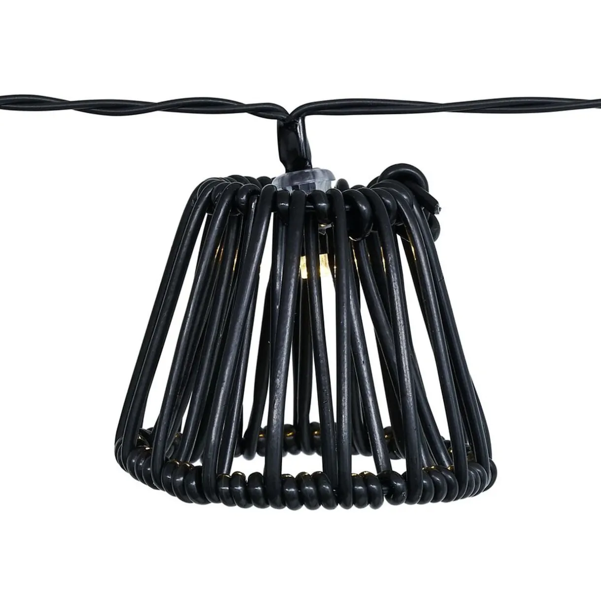 Guirlande solaire 10 LED design filaire noir 2,7m < Gifi Online