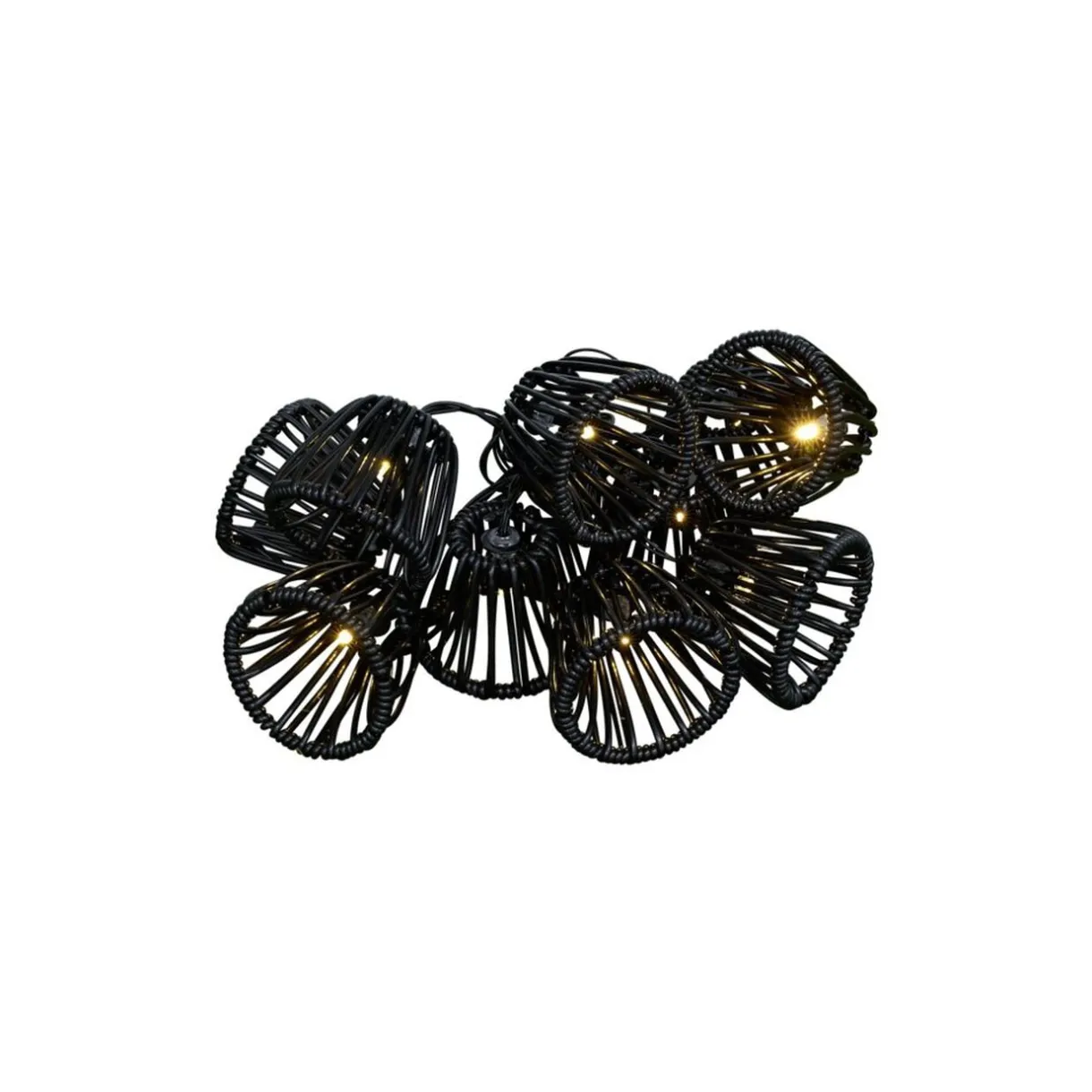 Guirlande solaire 10 LED design filaire noir 2,7m < Gifi Online