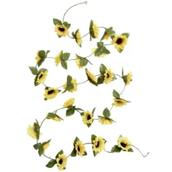Guirlande tournesol artificiel 26 têtes L150cm