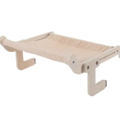 Hamac pour chat en bois et tissu bouclette 3en1 38x48cm < Gifi Online