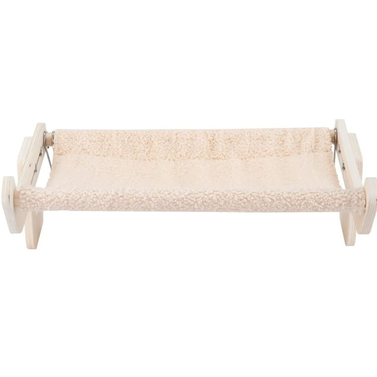 Hamac pour chat en bois et tissu bouclette 3en1 38x48cm < Gifi Online