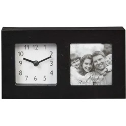 Horloge avec cadre photo à poser 10.5x19.5cm (2 modèles) < Gifi Clearance
